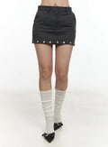 Studded Mini Skirt CG501