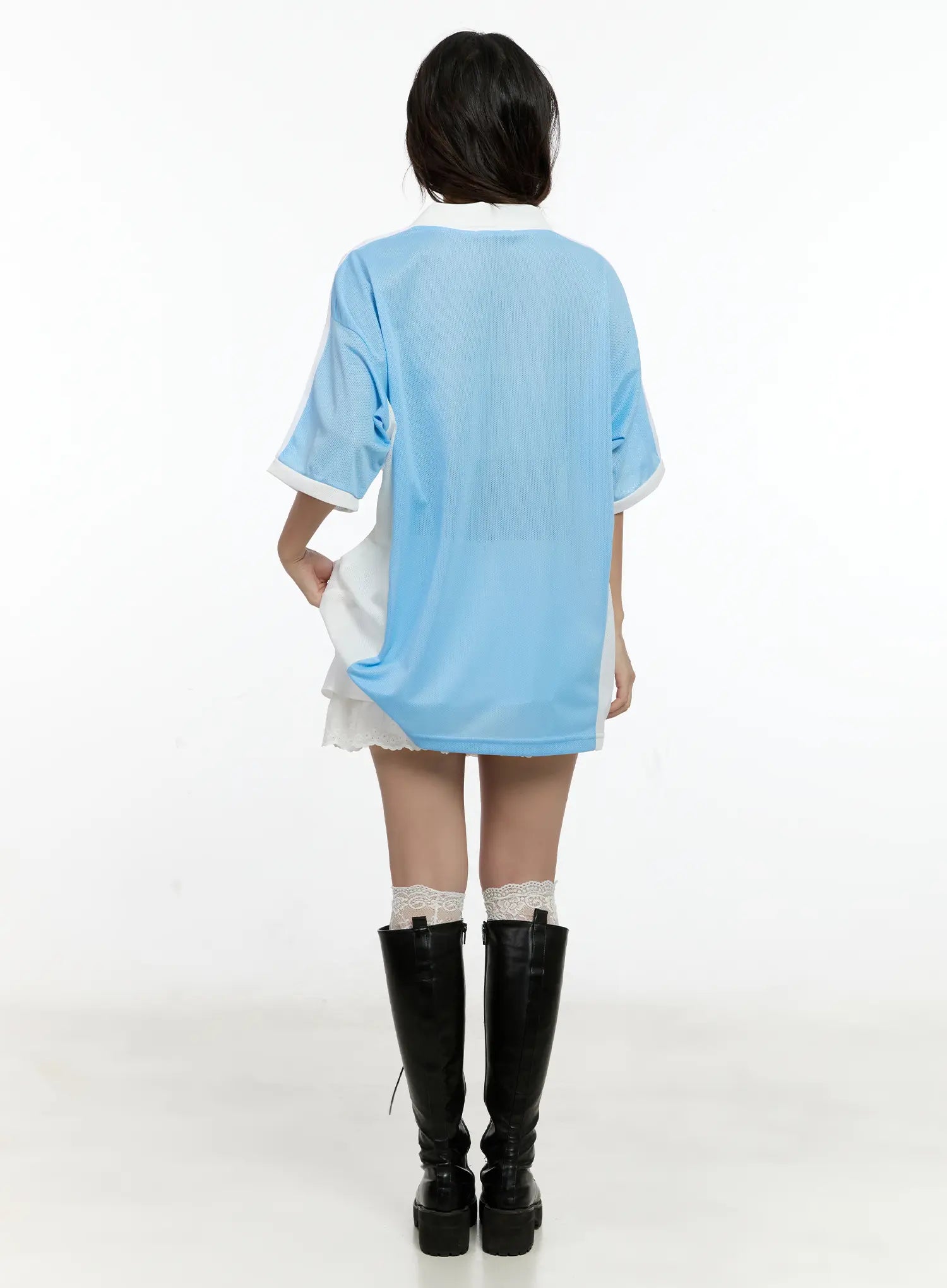 Eyelet Tiered Mini Skirt CG501