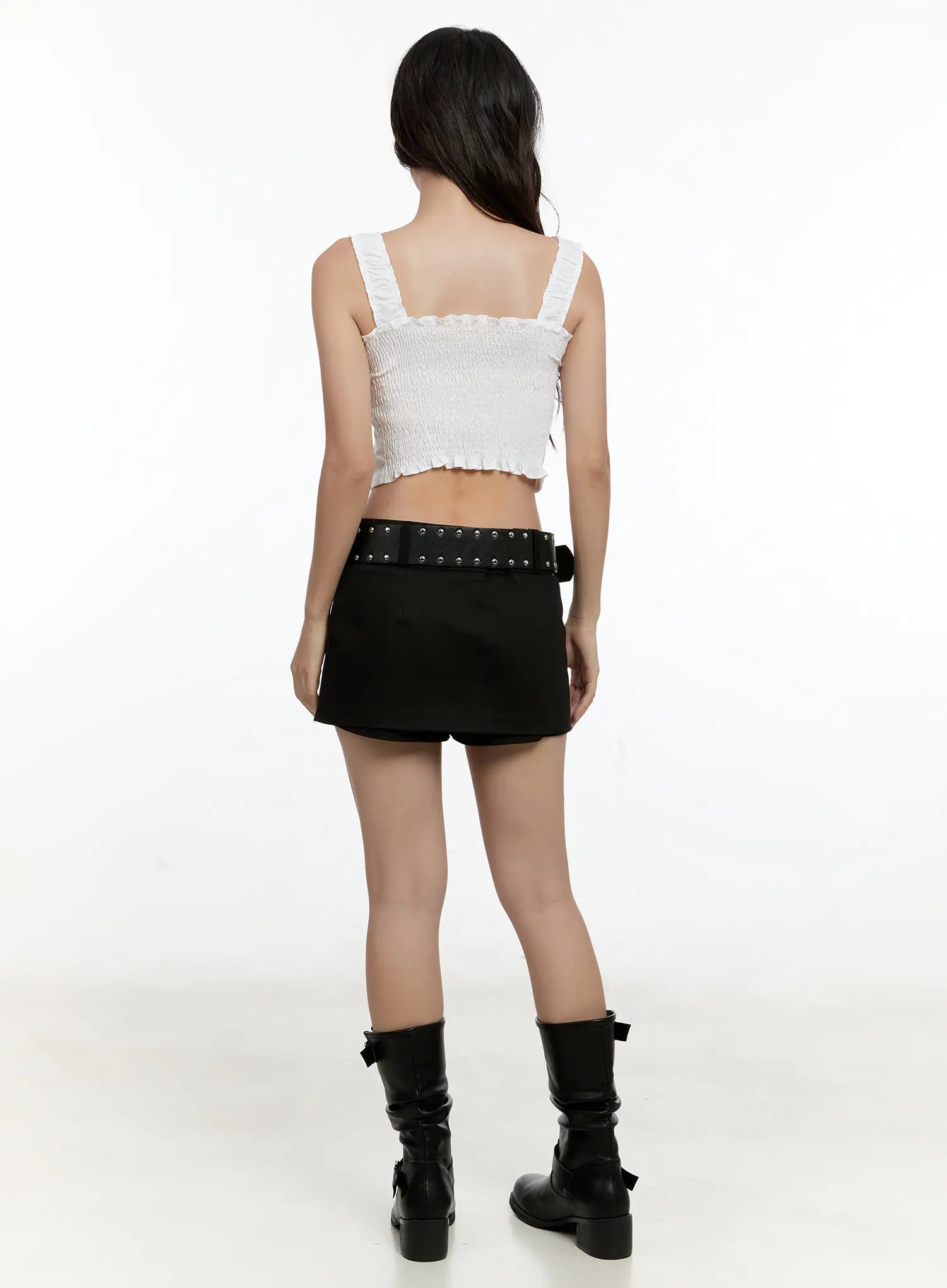 Studded Belt Mini Skirt CL531