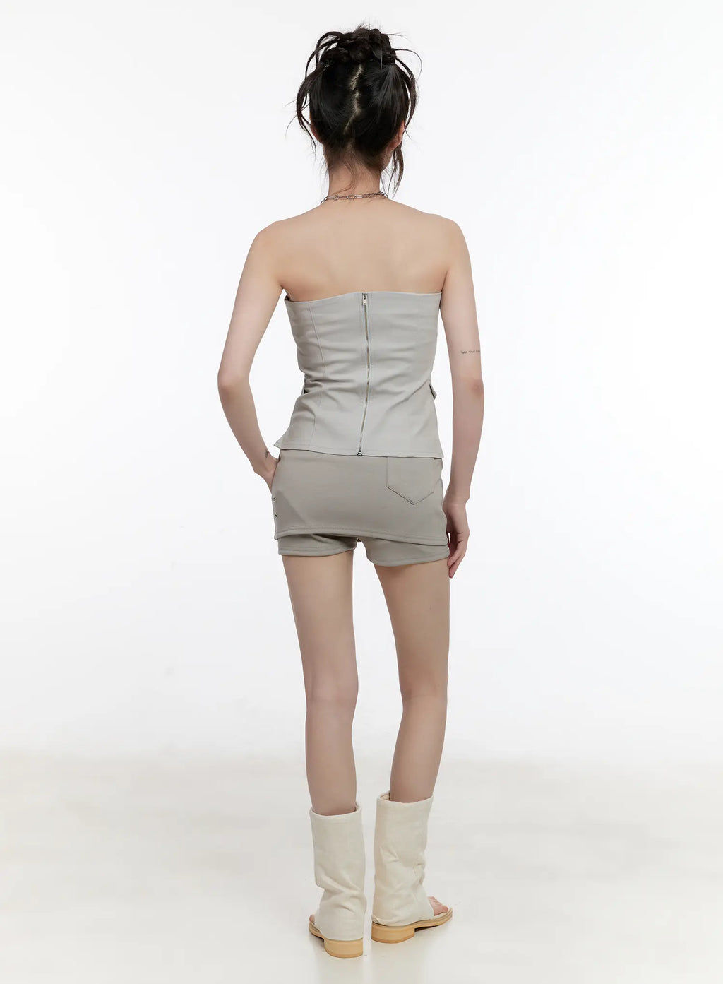 Eyelet Detail Mini Skirt CL507