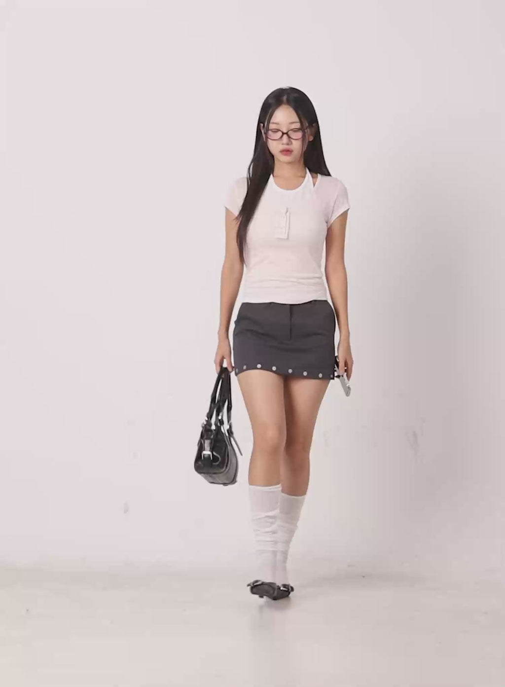 Studded Mini Skirt CG501